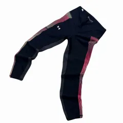 アンダーアーマー コンプレッションタイツ レディース Mサイズ ブラック サイドライン 吸汗 速乾 HEATGEAR スポーツレギンス ランニング スポーツウェア