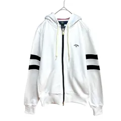 Callaway キャロウェイ パーカー L ホワイト フルジップ DRYSPORT ゴルフウェア フーディー 裏毛 レディース メンズ 白 スポーツ