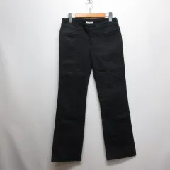 アルファキュービック ALPHA CUBIC コットン セミフレア パンツ 67-91 黒 ブラック ストレッチ ジッパーフライ