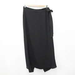 ザラ ZARA パンツ ロング ラップスカート風 ロング 黒 ブラック M