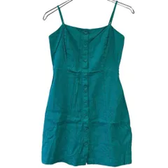 フォーエバー21　レディースロングキャミソール　チュニック　ビスチェ　グリーン【M347】