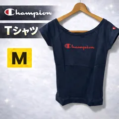 新品未使用 Champion チャンピオン オフショルダー 半袖トップス M ネイビー