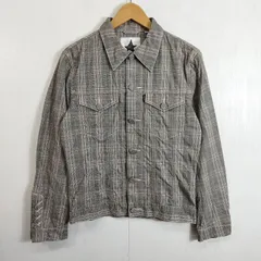 Levi's リーバイス シャツ ジャケット チェック 総柄 コットン 胸ポケット 古着 VINTAGE グレー系 M D82