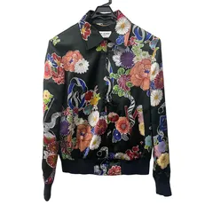 サンローランパリ　SAINT LAURENT PARIS　テディブルゾン ラブ　ジャケット  17SS　総柄　レーヨン　シルク　マルチカラー 　472726 　F34サイズのサムネイル