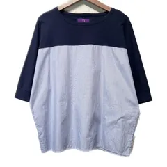 【中古】　Y's　ワイズ　半袖Tシャツ　クルーネック　切り替え　ドルマンスリーブ　袖口リブ　古着　/2495のサムネイル