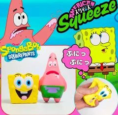 【 SpongeBob SquarePants ( スポンジボブスクエアパンツ ) 】単品/1個/ スポンジボブ / パトリック / SQUEEZE / スクイーズ 〚アメリカン雑貨 アメトイ〛のサムネイル