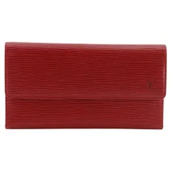 【LOUIS VUITTON】ルイ・ヴィトン ポルトトレゾール インターナショナル 三つ折り M63387 エピレザー カスティリアンレッド 赤 CA0021 レディース 長財布