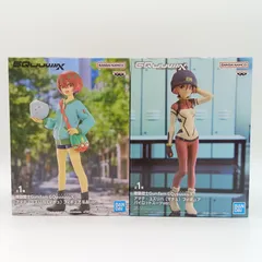 【未開封】機動戦士ガンダム GQuuuuuuX アマテ・ユズリハ マチュ フィギュア 私服ver. パイロットスーツver. 2体セット まとめ売り バンダイナムコ バンプレスト ジークアクス B-6-1