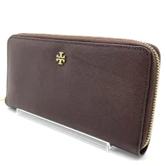 トリーバーチ TORY BURCH ダブルTロゴ PVC レザー ラウンドファスナー 長財布 ブラウン ゴールド金具 大容量 多収納 ウォレット ロングウォレット 通勤 通学 ビジネス カジュアル 上品 シンプル 人気モデル レディース
