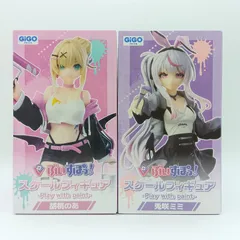 【未開封】ぶいすぽっ！ スケールフィギュア Play with paint 胡桃のあ 兎咲ミミ 2体セット まとめ売り GiGO限定 プライズ VTuber ブイスポ B-6-2