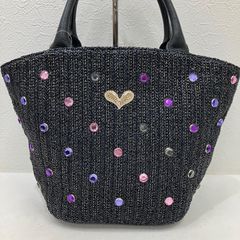 Think Bee! シンクビー ジュエルビーンズ かごバッグ ブラック 極美品 