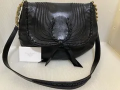 NINA RICCI ニナリッチ レザー ショルダーバッグ オンディーヌ ブラック ヴィンテージのサムネイル