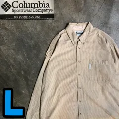 T8026 Columbia チェックシャツ　ボタン　アウトドア　古着