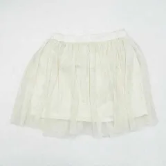 earth music&ecology アースミュージックアンドエコロジー　ミニフレアスカート　ホワイト　フリーサイズ　□〇