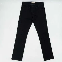 UNIQLO　ユニクロ　スリムストレートハイライズジーンズ　ブラック　サイズ22　□□