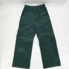 UNIQLO　ユニクロ　コーデュロイワイドパンツ　ダークグリーン　63-69cm　□□
