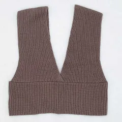 GU　ジーユー　２WAYニットビスチェ　ブラウン　Mサイズ　〇□
