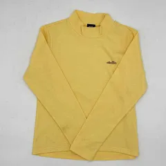 ellesse　エレッセ　モックネック長袖Tシャツ　イエロー　Lサイズ　□□