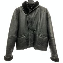 BOLINI MILANO ムートンジャケット 48 ブラック - メルカリ