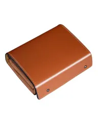 [Aoita] 財布 メンズ 2つ折り 日本栃木 本革 二つ折り財布 箱型の小銭入れ 左利き 右利き コンパクト財布 大容量 小さい財布 父の日 (ブラウン)e 85d03009