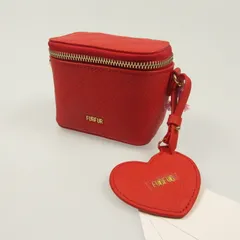 【姫路東店】 中古 furfur | ファーファー ショルダーバッグ マイクロキルティングバニティバッグ RWGB252503 レッド 【121】
