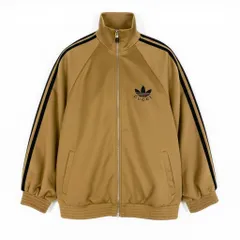 Md7 【新品保管品】GUCCI グッチ × adidas アディダス トラックジャケット  ジャージージップジャケット アウター XSサイズ ベージュ メンズ 男性用o07t