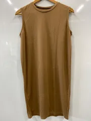 ピC369⚫︎vis⚫︎ヴィス⚫︎ノースリーブ●ワンピース⚫︎ストレッチ⚫︎レディース⚫︎sizeF⚫︎茶