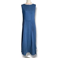 ◇浴衣反物 ハンドメイド 綿 100％ ◇ノースリーブ ロングワンピース