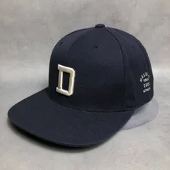 PQ301◇DELUXE : Dロゴ刺繍 スナップバックキャップ◇ネイビー系 デラックスのサムネイル
