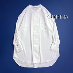極美品】☆横浜元町comia ドルマンスリーブ リネンシャツ オーバー 