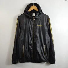 adidas NEO アディダスネオ ジップアップ ジャケット フーディー ウィンドブレーカー 裏地 メッシュ プリント ラメ Y2K ブロケットコア ブラック L D121
