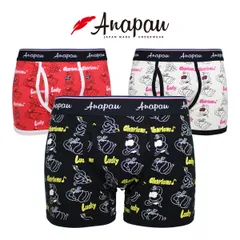 Anapau アナパウ ボクサーパンツ ラッキースネーク 前開き メンズ 日本製 下着 P-2418のサムネイル