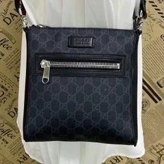 グッチ GGスプリーム ショルダー バック ブラック ショルダーレッド×ブラック GD226
