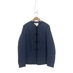 Mame Kurogouchi マメクロゴウチ Crane Pattern Jacquared Jacket 鶴ジャガードジャケット ネイビー 2 MM23PS-JK707のサムネイル