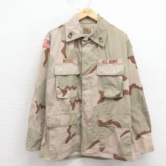 米軍実物 U.S. ARMY DCUジャケット 3Cデザートカモ 星条旗 L-R - メルカリ