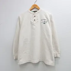 XL/古着 長袖 ビンテージ Tシャツ メンズ 00年代 00s LINDSAY 鳥 大きいサイズ コットン ヘンリーネック 生成り 26mar13