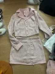 ツイードスカート ジャケット セット セットアップ M
