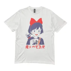 海外版 公式 オフィシャル スタジオジブリ 映画 KIKI'S DELIVERT SERVICE 魔女の宅急便 キキ ジジ Tシャツ メンズM アニメ 宮崎駿 BA4126のサムネイル