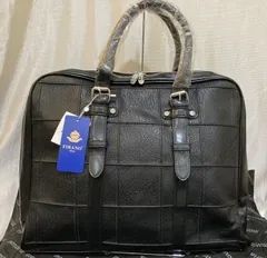 FIRANO Men ビジネスバッグ ハンド ブラック