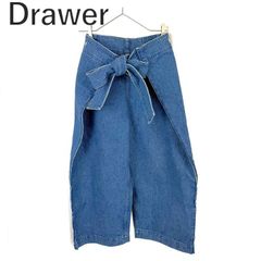 DRAWER ブリーチデニム5Pドロストパンツ サイズ34 スカイブルー - メルカリ