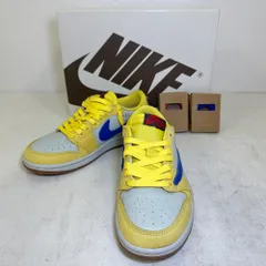 07w1541★ Travis Scott × NIKE WMNS AIR JORDAN 1 RETRO LOW OG “CANARY” ナイキ ウィメンズ エアジョーダン1 カナリー 22cm DZ4137-700【中古品】