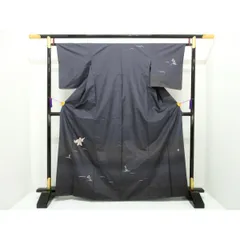 【未使用品】訪問着　紬織　刺繍入り