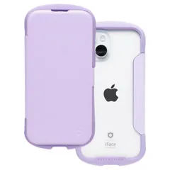 iFace Reflection iPhone 15 ケース 手帳型 クリアケース (パープル)【 アイフェイス スマホケース 耐衝撃 アイフォン15 手帳 ダイアリーケース カード収納 ポリカーボネート 】 [パープル] [iPhone 15]