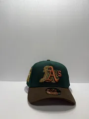ニューエラ オークランドアスレチックス リッキーヘンダーソン 9forty A-FRAME スナップバックキャップ ツートンカラー
