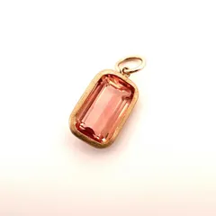 【ソーティング付】天然インペリアルトパーズ 2.669ct K10 イエローゴールド ペンダントトップ 色石 リメイクジュエリー