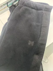 ユニクロ x ニードルズ フリース ワイド パンツ ダーク グレー XL