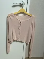 ピンク ゴージカーディガン FREE