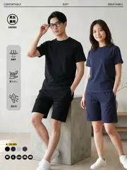 スウェット上下セット メンズセットアップ 半袖 Tシャツ＋ハーフパンツ 涼しい 吸汗速乾 軽量 ルームウェア 部屋着 スポーツ 男女兼用