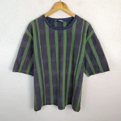 ADAM ET ROPE アダムエロペ Tシャツ ストライプ グリーン Fサイズ メンズ 古着 モード シティーボーイ