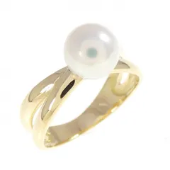 K18YG アコヤパール リング 6.7mm